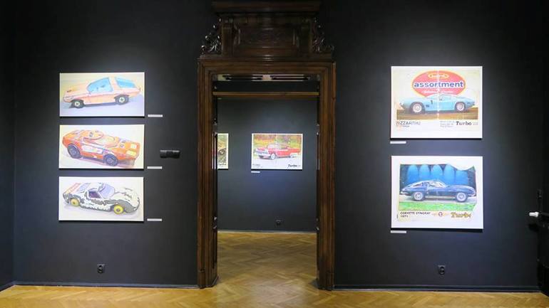 Original Pop Art Car Painting by Seweryn ChwałA