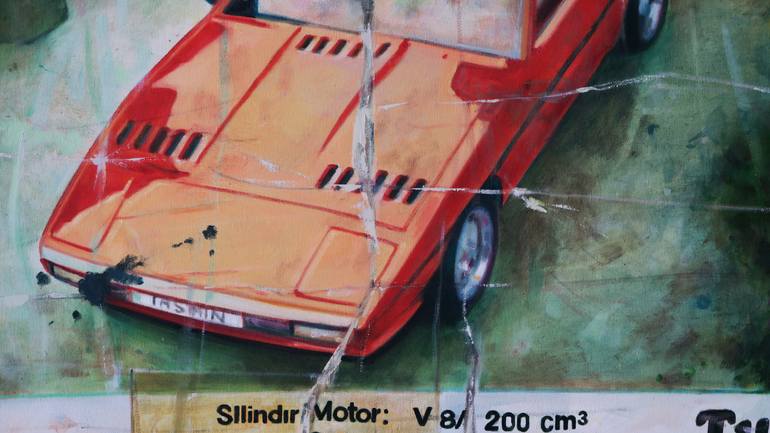 Original Pop Art Car Painting by Seweryn Chwała