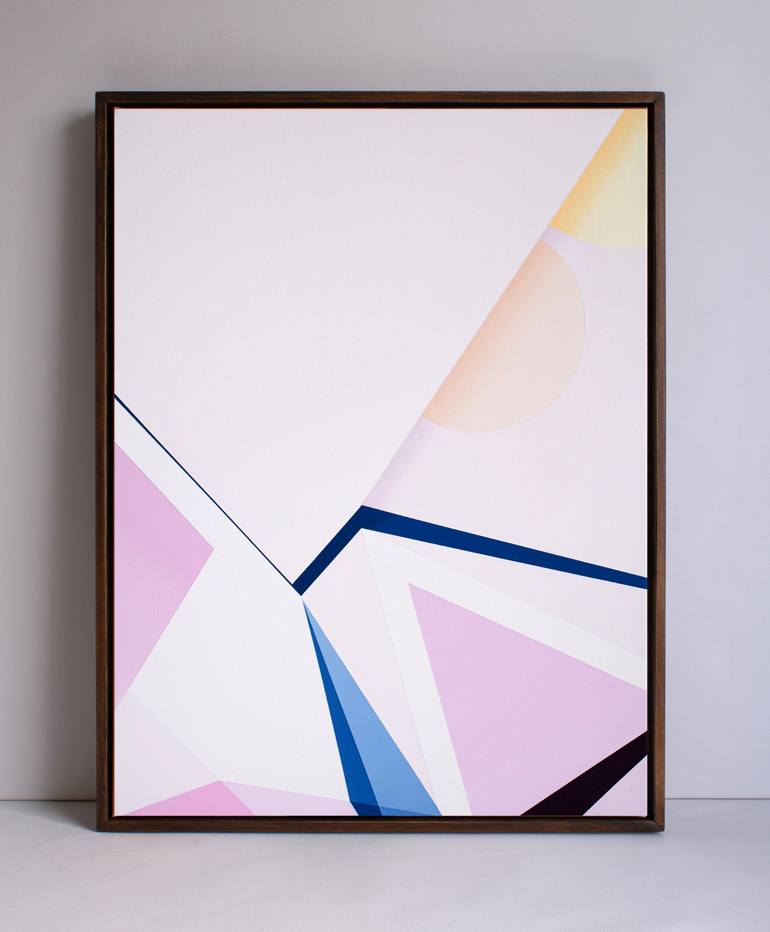 Original Futurism Geometric Painting by Sebastian Roese
