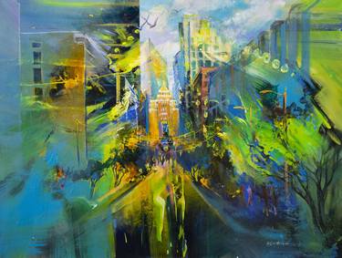 Original Cities Painting by Nina Kuznetsova