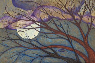 Print of Expressionism Tree Paintings by Lori Merchant