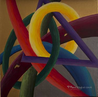 Original Abstract Geometric Paintings by Tammi Newsted