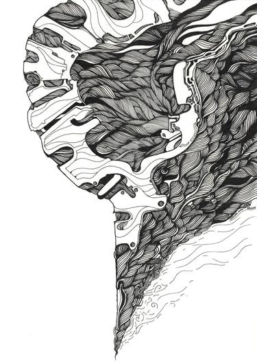 Original Abstract Expressionism Abstract Drawings by Vlad Proskura