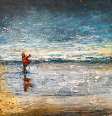 Original Expressionism Beach Paintings by Darlys VandeVoort