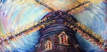 Original Abstract Expressionism Architecture Paintings by Darlys VandeVoort