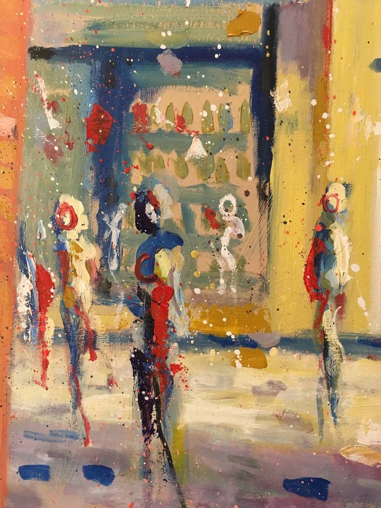 Original Figurative Places Painting by Martin Packford