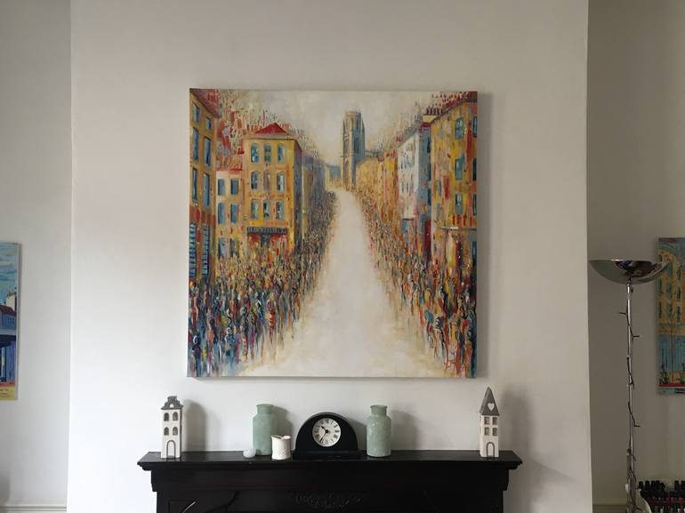 Original Expressionism Cities Painting by Martin Packford