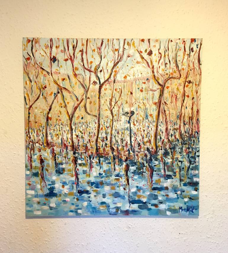 Original Expressionism Seasons Painting by Martin Packford