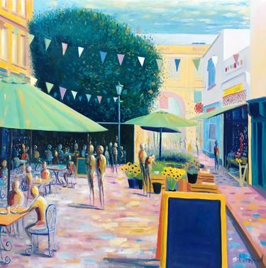 Original Fine Art Places Paintings by Martin Packford