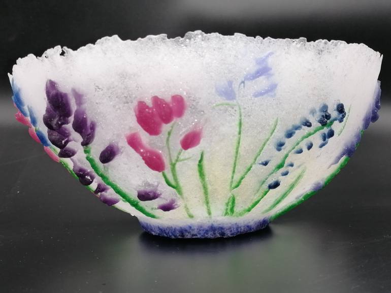 Original Abstract Floral Sculpture by Nour El Huda Awad