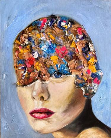 Print of Abstract Expressionism Portrait Paintings by Galya Kerns