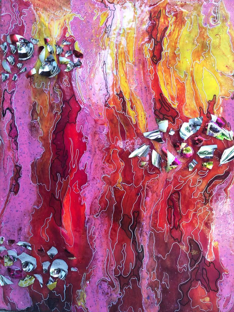 Original Abstract Expressionism Abstract Painting by Galya Kerns