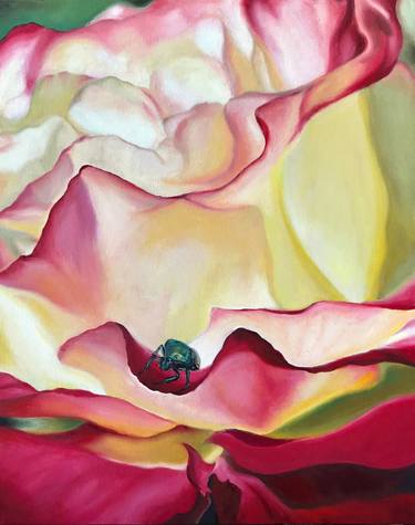 Original Realism Floral Paintings by Bronle Crosby