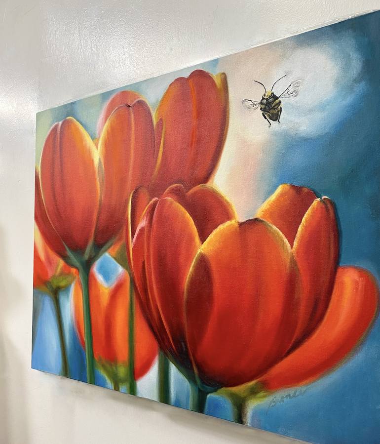 Original Contemporary Floral Painting by Bronle Crosby