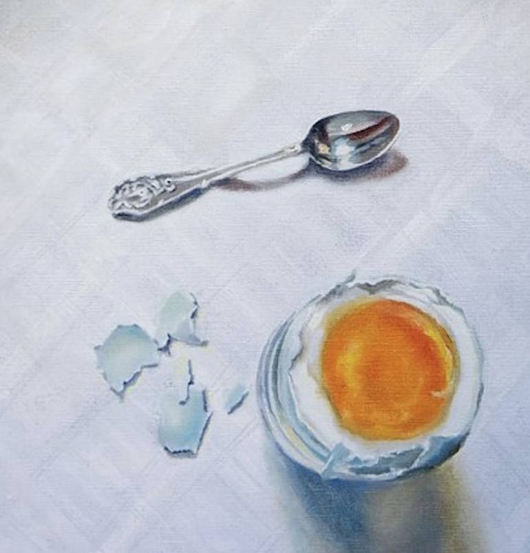 Original Documentary Still Life Painting by Bronle Crosby