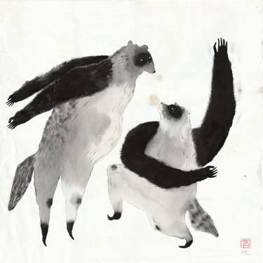 Original Black & White Animal Paintings by Emma Kidd