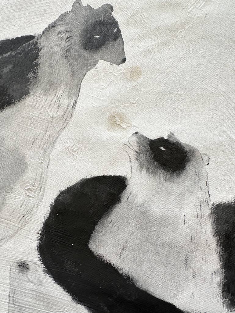 Original Black & White Animal Painting by Emma Kidd