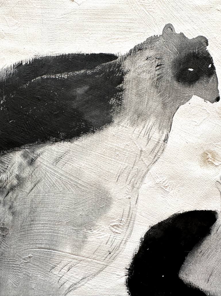 Original Black & White Animal Painting by Emma Kidd