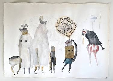 Original Contemporary Animal Painting by Emma Kidd