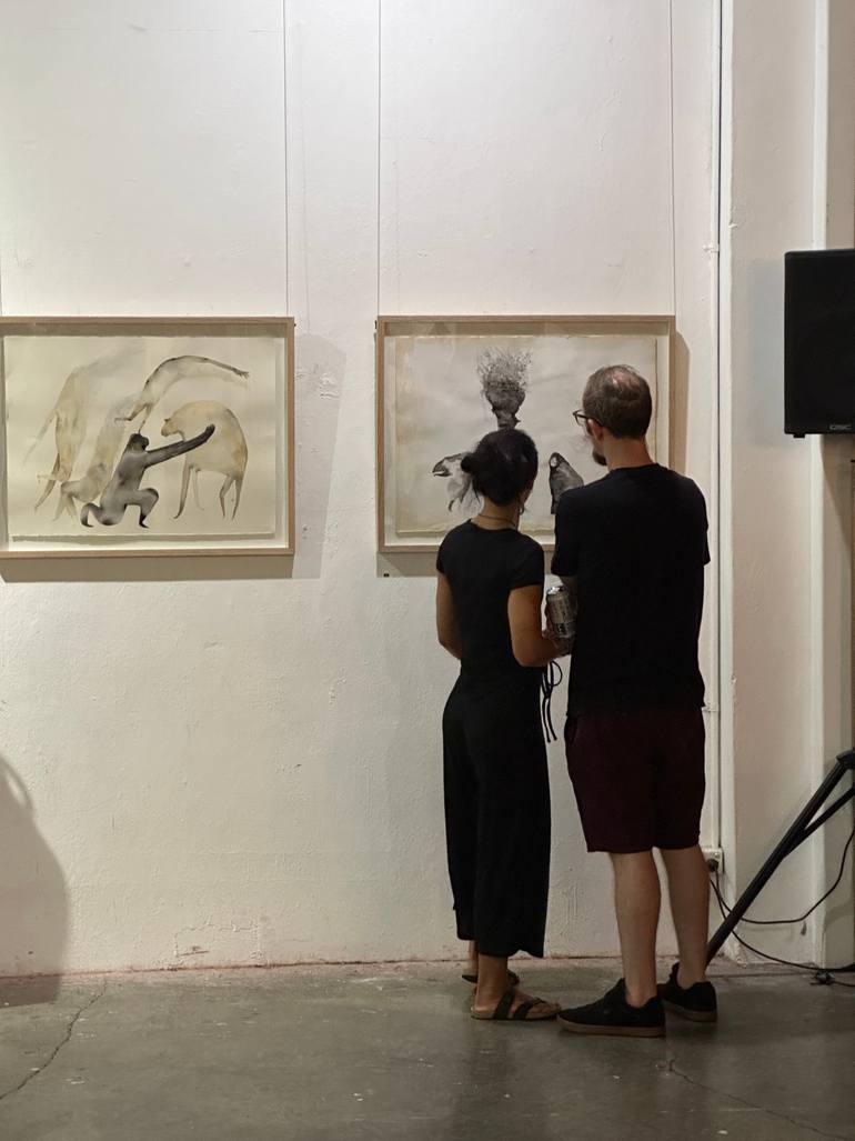 Original Expressionism Animal Painting by Emma Kidd