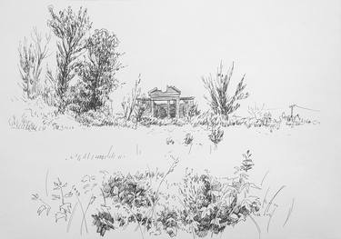 Original Realism Landscape Drawing by Anna Scherbyna