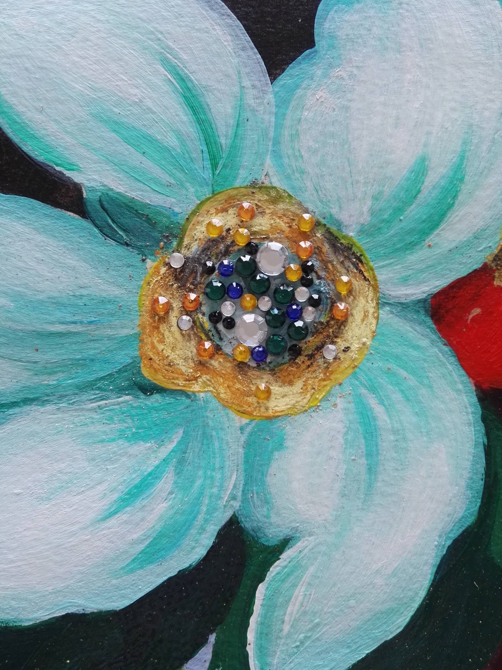 DOLCE & GABBANA ネクタイ 花と女性のイラスト