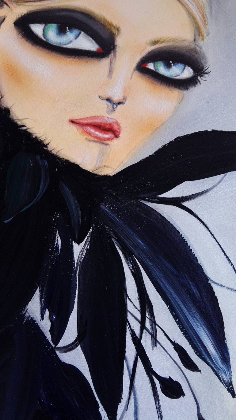 Original Modern Fashion Painting by Martyna Jan