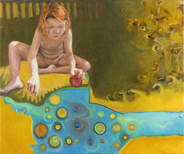 Print of Conceptual Children Paintings by Silvana Elisa Navarta