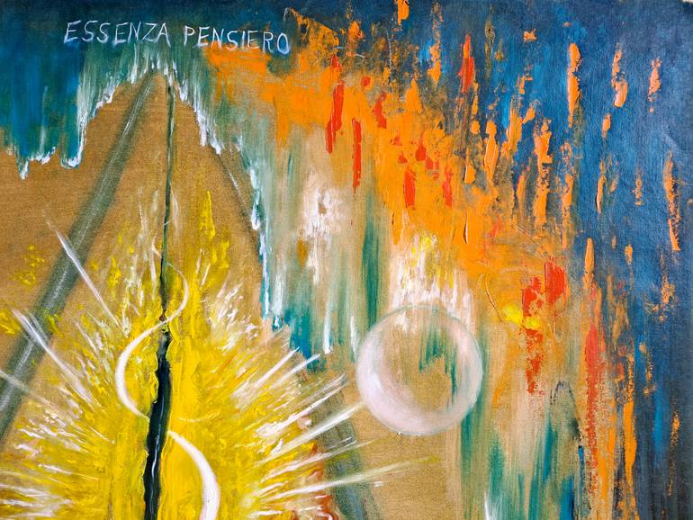 Original Abstract Expressionism Abstract Painting by Angelo Lotti
