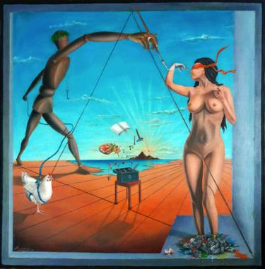 Original Surrealism Fantasy Paintings by Angelo Lotti