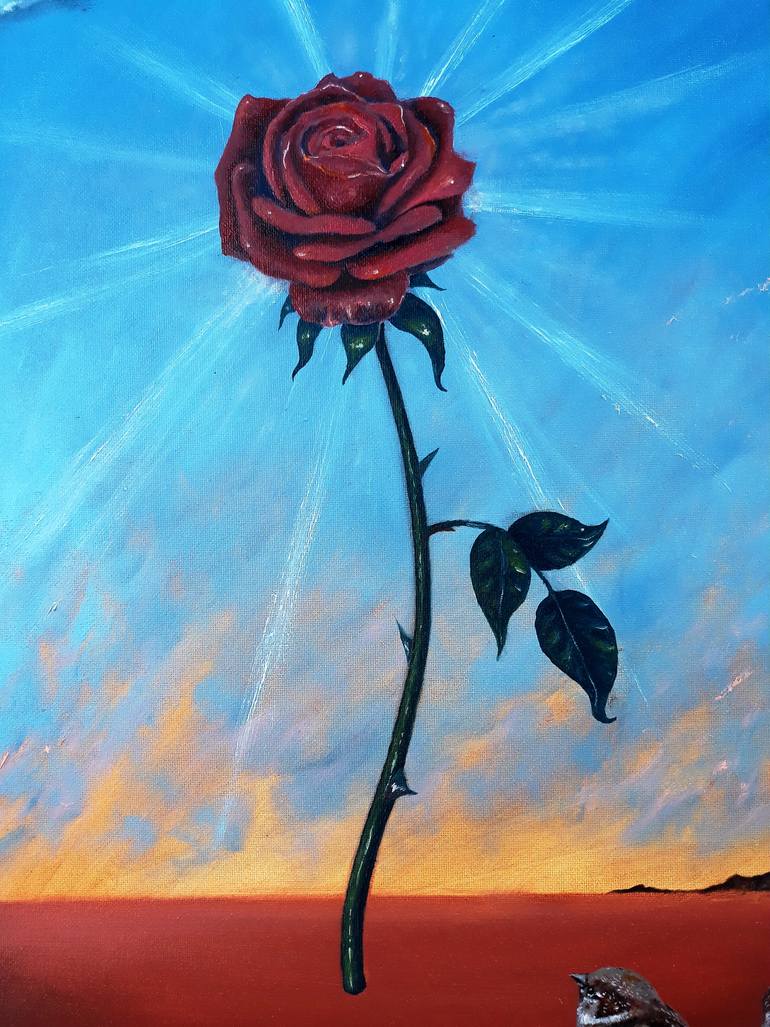 Original Figurative Floral Painting by Angelo Lotti