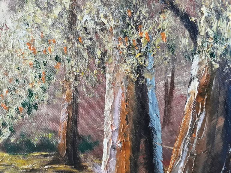 Original Art Deco Landscape Painting by Angelo Lotti