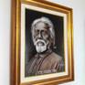 Ritratto realistico del grande MAestro Indiano del Kriya Yoga
