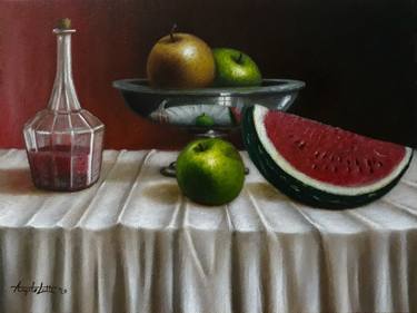 Original Photorealism Still Life Paintings by Angelo Lotti