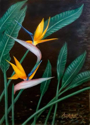 Original Realism Floral Paintings by Angelo Lotti