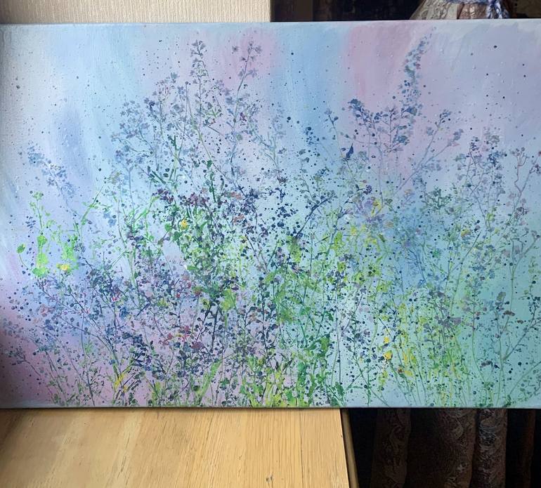 Original Impressionism Floral Painting by Diana Mazjane