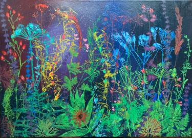 Original Impressionism Floral Painting by Diana Mazjane