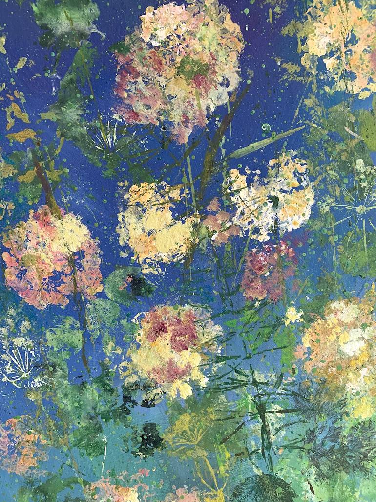 Original Fine Art Floral Painting by Diana Mazjane