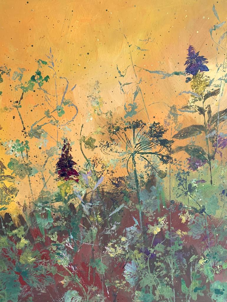 Original Floral Painting by Diana Mazjane