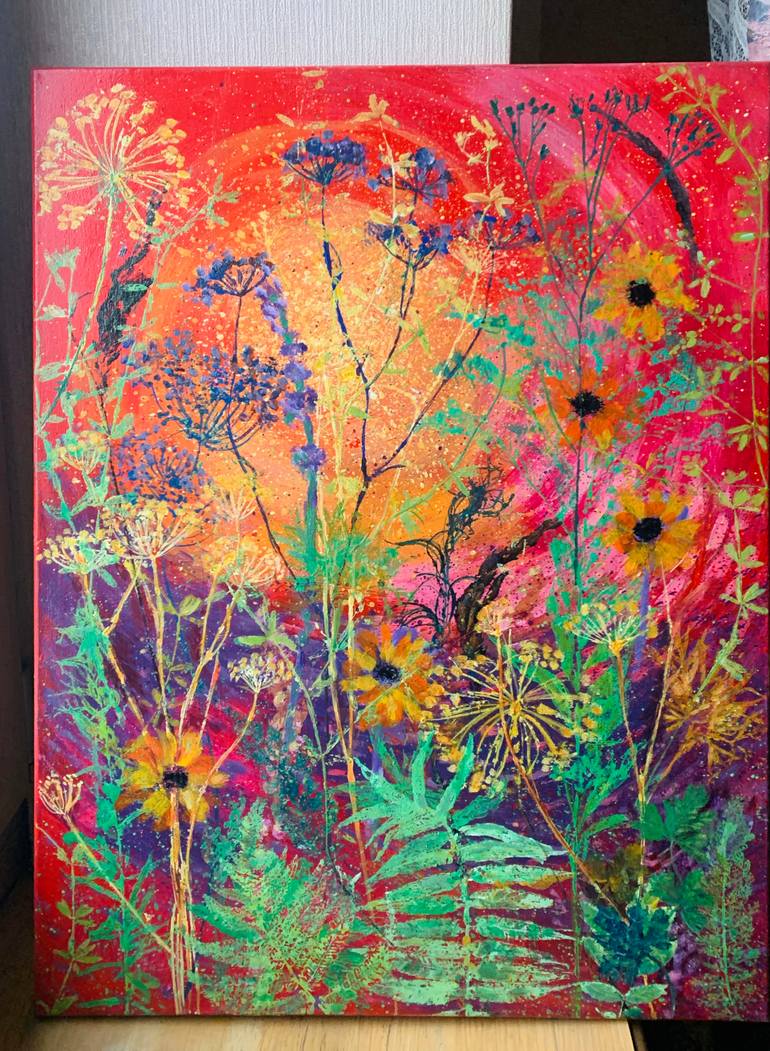Original Abstract Nature Painting by Diana Mazjane
