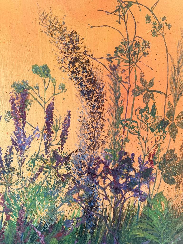 Original Floral Painting by Diana Mazjane