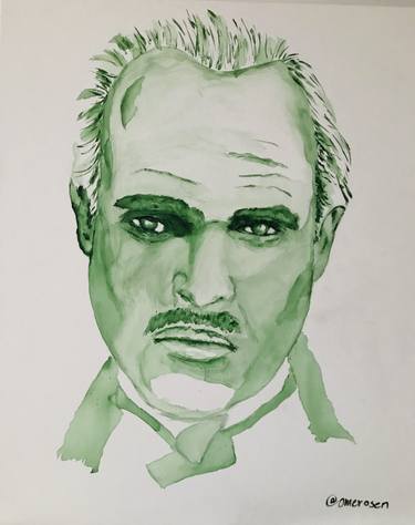 Marlon Brando - monochromatic portrait thumb