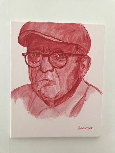 David Hockney - portrait in monochrome thumb