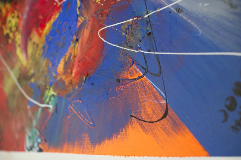 Original Abstract Expressionism Abstract Painting by Hartwin Hoyer