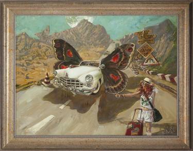 Original Surrealism Car Paintings by Gallery IF