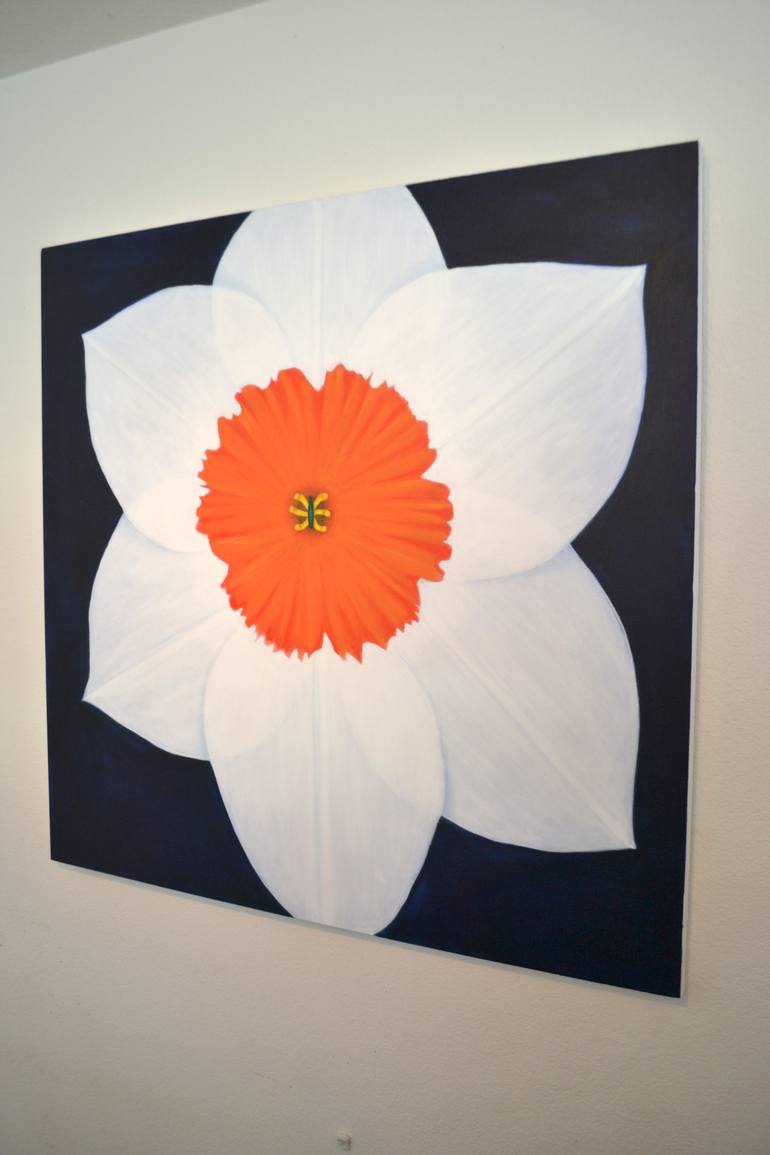 Original Expressionism Floral Painting by Cali- Jorge Calderon