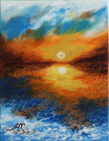Original Impressionism Nature Painting by D H