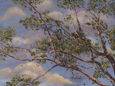 Original Fine Art Tree Paintings by Mina Novian