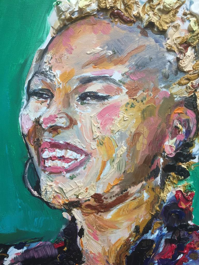 Original Expressionism Portrait Painting by Sophie Venturini