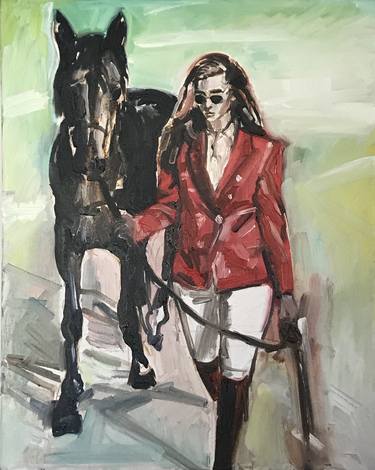Original Figurative Horse Paintings by Sophie Venturini